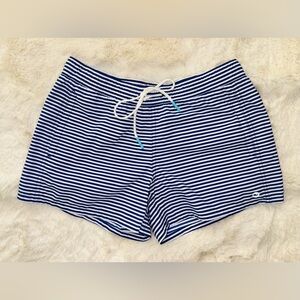 Vineyard Vines Blue & White Striped Nylon Performance Swim Shorts Size XXS